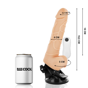 Basecock Realistische Vibrator met Afstandsbediening en Zuignap Basecock Realistische Vibrator met Afstandsbediening en Zuignap - Afbeelding 2