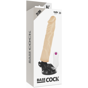 Basecock Realistische Vibrator met Afstandsbediening van TPE Basecock Realistische Vibrator met Afstandsbediening van TPE - Afbeelding 4