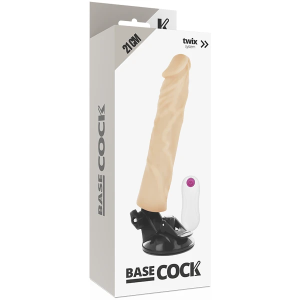Basecock Realistische Vibrator met Afstandsbediening van TPE