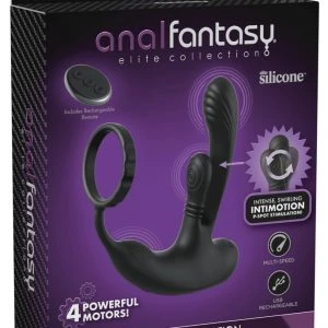 Anal Fantasy Elite Ass-Gasm IntiMotion Anal Vibrator Black