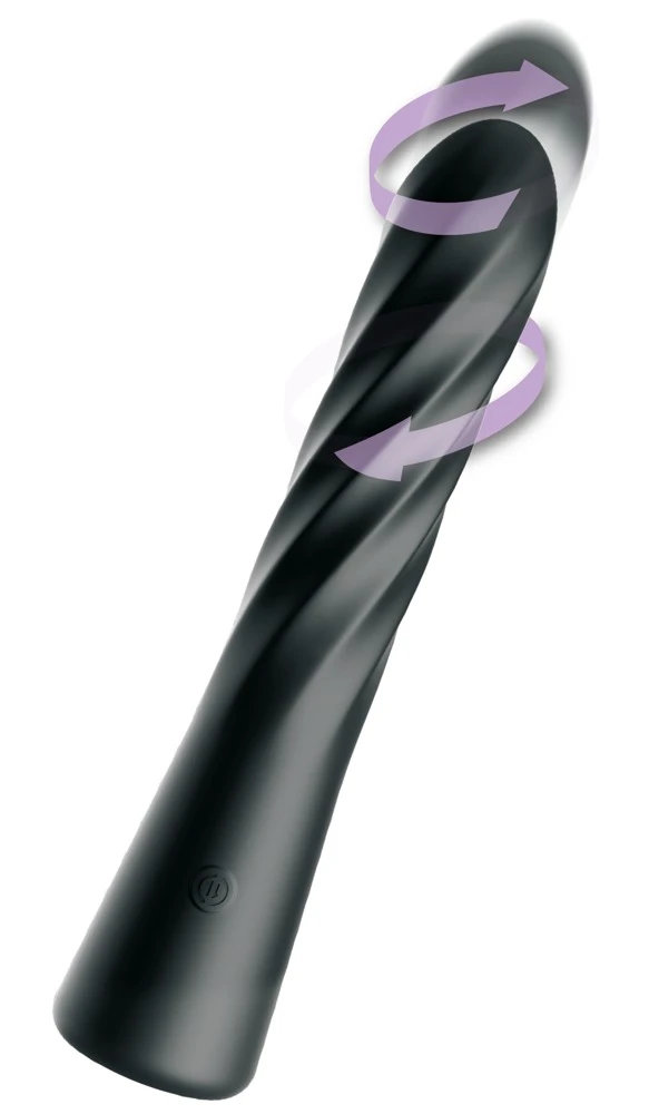 Anal Fantasy Elite Analvibrator met roterende spiralen, zwart