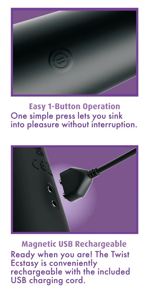 Anal Fantasy Elite Analvibrator met roterende spiralen, zwart