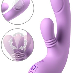 Fantasy For Her Rabbitvibrator IntiMotion Flutter Pro met Clitoris-Stimulator, paars Fantasy For Her Rabbitvibrator IntiMotion Flutter Pro met Clitoris-Stimulator, paars - Afbeelding 2
