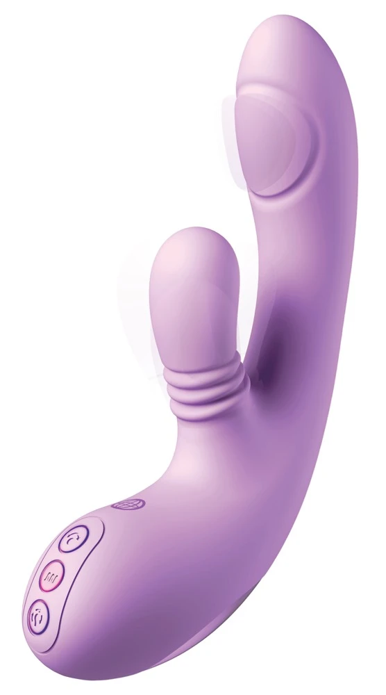 Fantasy For Her Rabbitvibrator IntiMotion Flutter Pro met Clitoris-Stimulator, paars