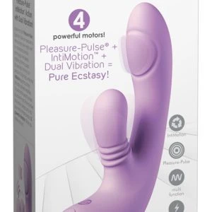 Fantasy For Her Rabbitvibrator IntiMotion Flutter Pro mit Klitoris-Stimulator, lila