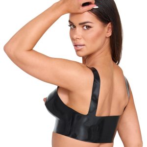 Late X Latex-BH-Top met uitsparingen voor tepelspelletjes, zwart Late X Latex-BH-Top met uitsparingen voor tepelspelletjes, zwart - Afbeelding 3