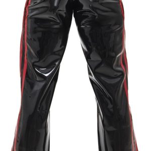 Late X Latex-Hose Bootcut met rode zijstrepen Zwart Late X Latex-Hose Bootcut met rode zijstrepen Zwart - Afbeelding 5