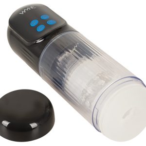 WYNE Masturbator 12 met vibratie, zuigfunctie, rotatie en stroking, zwart WYNE Masturbator 12 met vibratie, zuigfunctie, rotatie en stroking, zwart - Afbeelding 2