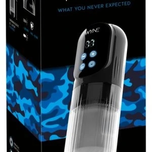 WYNE Masturbator 12 with Vibration, Suction Function, Rotation and Stroking, black
