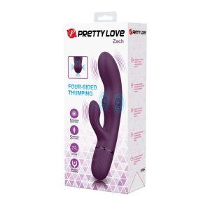 Pretty Love Zach oplaadbare konijnenvibrator met stootfuncties, paars Pretty Love Zach oplaadbare konijnenvibrator met stootfuncties, paars - Afbeelding 11