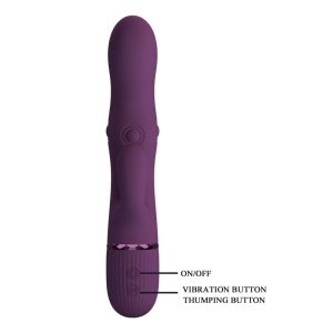Pretty Love Zach oplaadbare konijnenvibrator met stootfuncties, paars Pretty Love Zach oplaadbare konijnenvibrator met stootfuncties, paars - Afbeelding 4