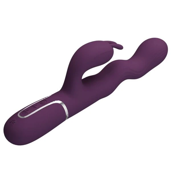 Pretty Love Loursen Konijnenvibrator met stootbeweging en trilling, paars