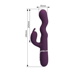Pretty Love Loursen Konijnenvibrator met stootbeweging en trilling, paars Pretty Love Loursen Konijnenvibrator met stootbeweging en trilling, paars - Afbeelding 11