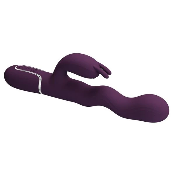 Pretty Love Loursen Konijnenvibrator met stootbeweging en trilling, paars
