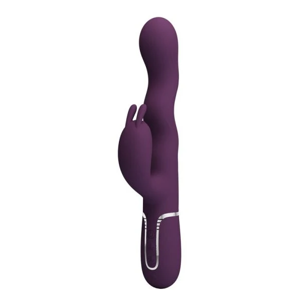 Pretty Love Loursen Konijnenvibrator met stootbeweging en trilling, paars