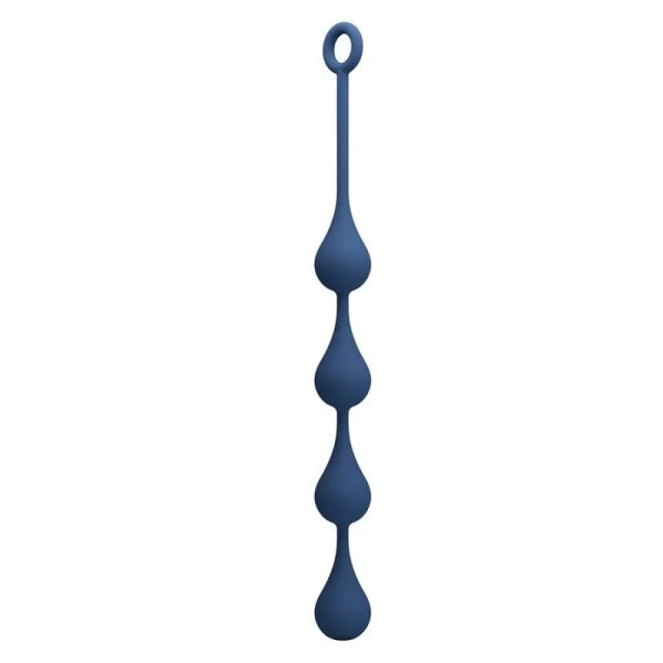 Mr Play siliconen anaalkralen maat L 42,6 cm blauw