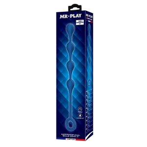 Mr Play Siliconen Analkralen Maat M 33 cm blauw Mr Play Siliconen Analkralen Maat M 33 cm blauw - Afbeelding 3