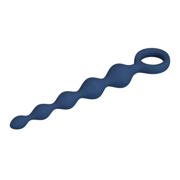 Mr Play Siliconen analkralen met anaalplug 20,4 cm blauw Mr Play Siliconen analkralen met anaalplug 20,4 cm blauw