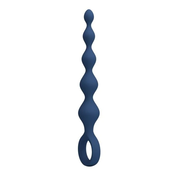 Mr Play Siliconen analkralen met anaalplug 20,4 cm blauw Mr Play Siliconen analkralen met anaalplug 20,4 cm blauw