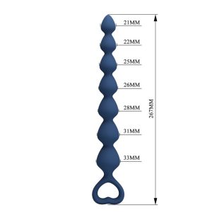 Mr Play Silicone analkralen met anaalplug 26,7 cm blauw Mr Play Silicone analkralen met anaalplug 26,7 cm blauw - Afbeelding 9