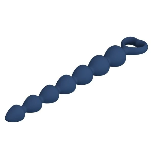 Mr Play Silicone analkralen met anaalplug 26,7 cm blauw Mr Play Silicone analkralen met anaalplug 26,7 cm blauw