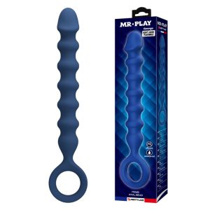 Mr Play siliconen anusballetjes en anaalplug blauw 34 mm 28,5 cm Mr Play siliconen anusballetjes en anaalplug blauw 34 mm 28,5 cm - Afbeelding 1