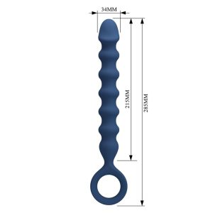Mr Play siliconen anusballetjes en anaalplug blauw 34 mm 28,5 cm Mr Play siliconen anusballetjes en anaalplug blauw 34 mm 28,5 cm - Afbeelding 9