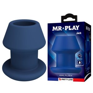 Mr Play Jack Hollow Siliconen Anaalplug blauw maat M Mr Play Jack Hollow Siliconen Anaalplug blauw maat M - Afbeelding 1