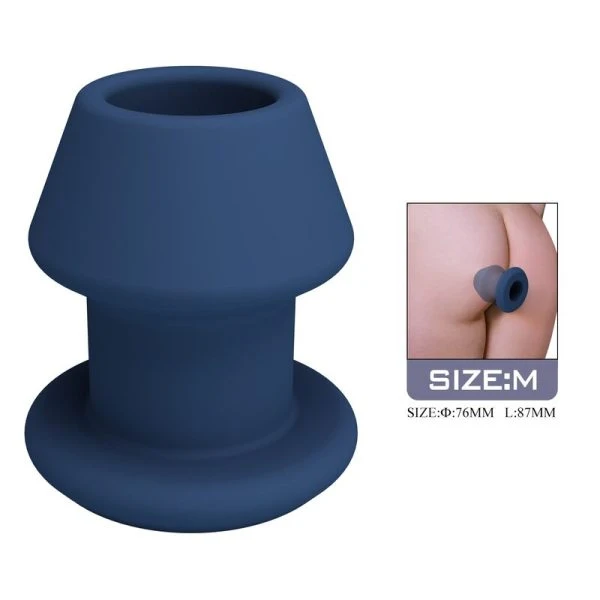 Mr Play Jack Hollow Siliconen Anaalplug blauw maat M Mr Play Jack Hollow Siliconen Anaalplug blauw maat M
