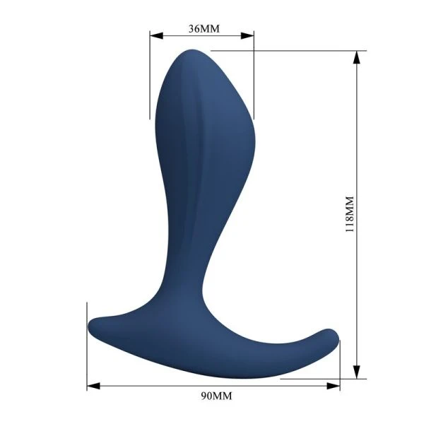 Mr Play Prostaatmassageapparaat van siliconen, blauw