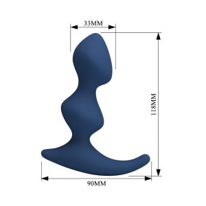 Mr Play Ergonomische siliconen anaalplug blauw Mr Play Ergonomische siliconen anaalplug blauw - Afbeelding 5