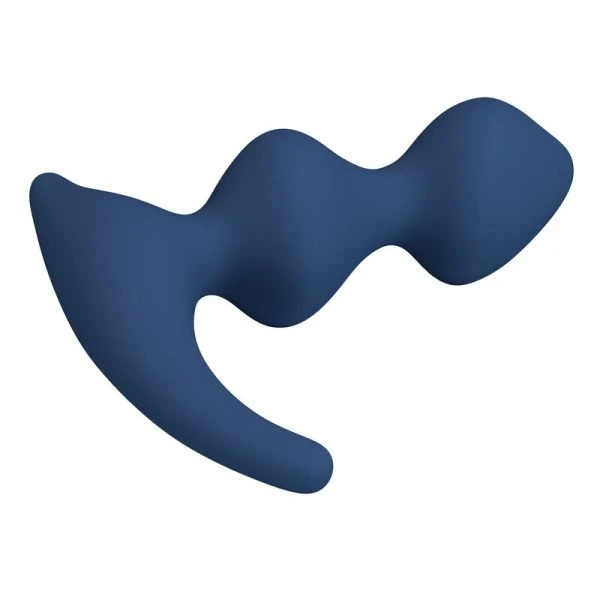 Mr Play Ergonomische siliconen anaalplug blauw