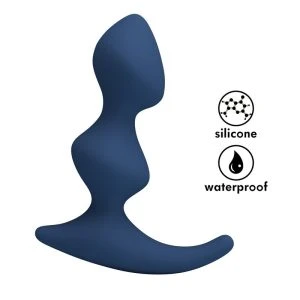 Mr Play Ergonomische siliconen anaalplug blauw