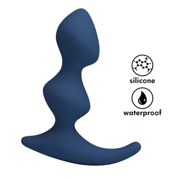 Mr Play Ergonomische siliconen anaalplug blauw