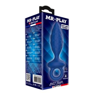 Mr Play Anaalplug met gestructureerd oppervlak Blauw L Mr Play Anaalplug met gestructureerd oppervlak Blauw L - Afbeelding 3