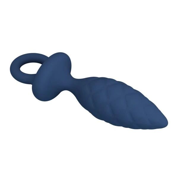 Mr Play Anaalplug met gestructureerd oppervlak Blauw L Mr Play Anaalplug met gestructureerd oppervlak Blauw L