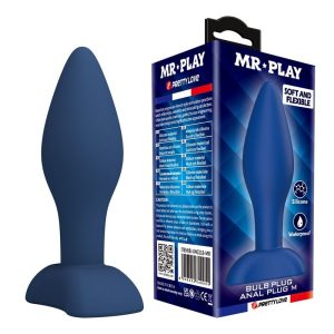 Mr Play Conische siliconen anaalplug M blauw Mr Play Conische siliconen anaalplug M blauw - Afbeelding 1