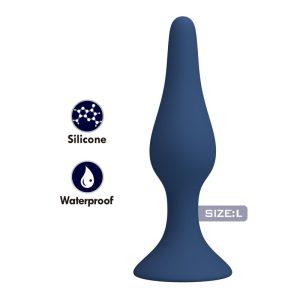 Mr Play Siliconen Anaalplug slank Blauw L Mr Play Siliconen Anaalplug slank Blauw L - Afbeelding 2