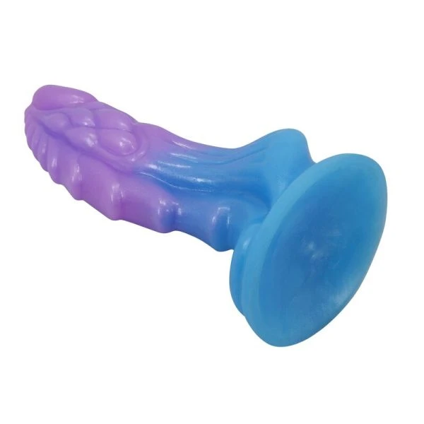 Power Monsters Atlanteans Siliconen Dildo met Zuignap 19 cm blauw-paars