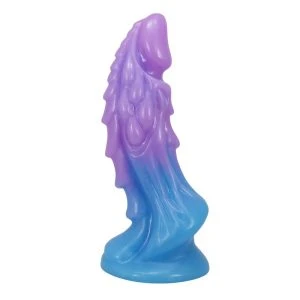 Power Monsters Atlanteans Siliconen Dildo met Zuignap 19 cm blauw-paars