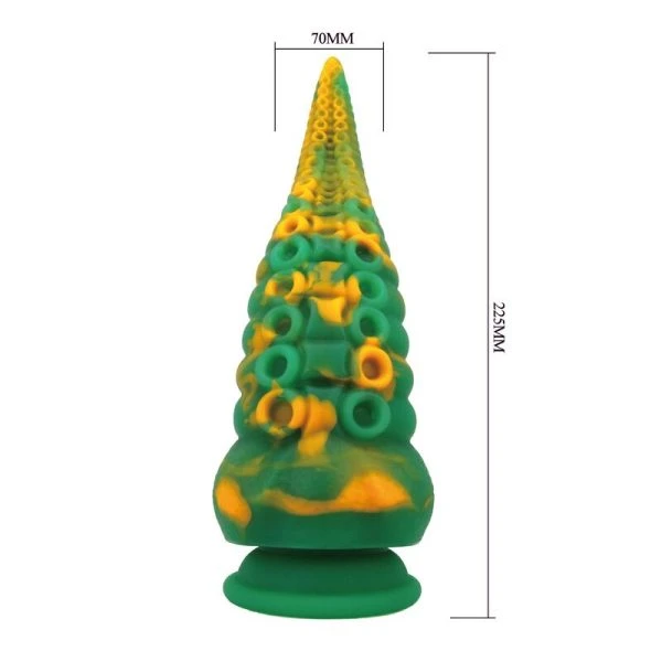 Power Monsters Fantasy-Silikondildo Abyssal Colossus 22,5 cm groen-geel Power Monsters Fantasy-Silikondildo Abyssal Colossus 22,5 cm groen-geel