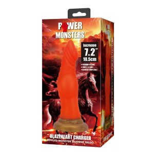 Power Monsters Blazeheart Charger Fantasy Silikondildo 18,5 cm oranje Power Monsters Blazeheart Charger Fantasy Silikondildo 18,5 cm oranje - Afbeelding 3