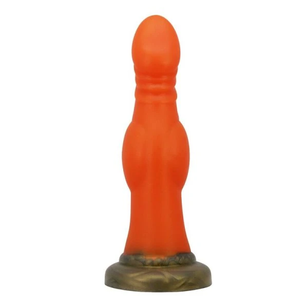 Power Monsters Blazeheart Charger Fantasy Silikondildo 18,5 cm oranje Power Monsters Blazeheart Charger Fantasy Silikondildo 18,5 cm oranje