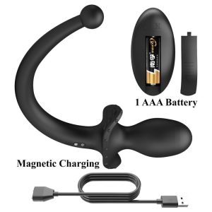 Mr Play Analvibrator met afstandsbediening, siliconen, zwart Mr Play Analvibrator met afstandsbediening, siliconen, zwart - Afbeelding 8