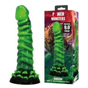 Power Monsters Manticore Fantasy Silikon-Dildo 23 cm Ø 5 cm groen-zwart Power Monsters Manticore Fantasy Silikon-Dildo 23 cm Ø 5 cm groen-zwart - Afbeelding 7