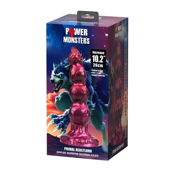 Power Monsters Silicone Dildo Primal Beastlord Pink Translucent 26 cm