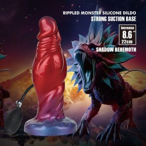 Power Monsters Shadow Behemoth opblaasbare fantasy-siliconendildo 22 cm Power Monsters Shadow Behemoth opblaasbare fantasy-siliconendildo 22 cm - Afbeelding 9
