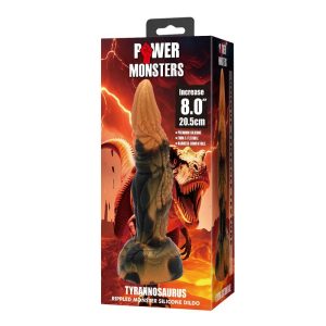 Power Monsters Tyrannosaurus Bicolor Silikon-Dildo 20,5 cm, Ø 5 cm Power Monsters Tyrannosaurus Bicolor Silikon-Dildo 20,5 cm, Ø 5 cm - Afbeelding 2