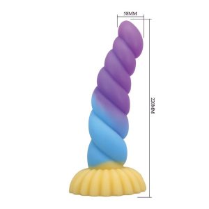 Power Monsters Eenhoorn siliconen dildo driekleurig 22 cm Ø 5 cm Power Monsters Eenhoorn siliconen dildo driekleurig 22 cm Ø 5 cm - Afbeelding 7