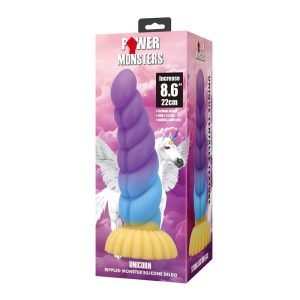 Power Monsters Eenhoorn siliconen dildo driekleurig 22 cm Ø 5 cm Power Monsters Eenhoorn siliconen dildo driekleurig 22 cm Ø 5 cm - Afbeelding 3